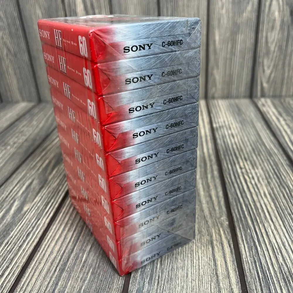 Sony High Fidelity Audio Cassette Tape 60 Minutes 10 Pack C-60HFC SP‎ II